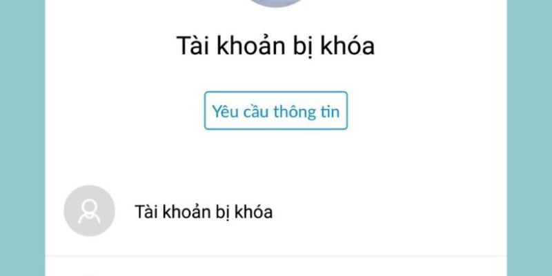 Người chơi không thể đăng nhập được vào tài khoản bị khóa