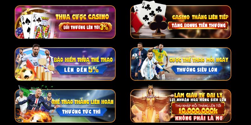 Cách sảnh game như thể thao, casino tại King88 luôn ngập tràn ưu đãi